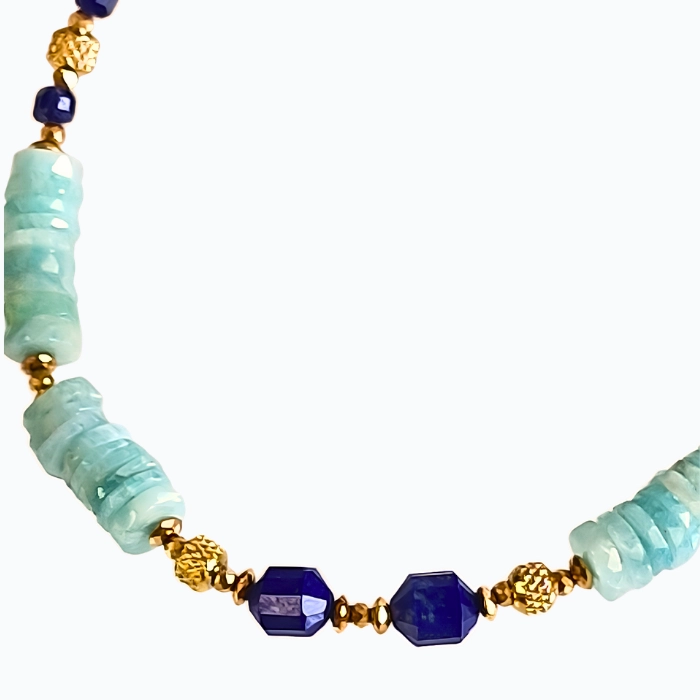 Krótki naszyjnik z amazonitów i lapis lazuli .png