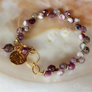 Bransoletka z lepidolitami