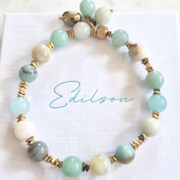 Bransoletka z amazonitami