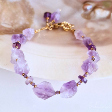 Bransoletka z ametystami