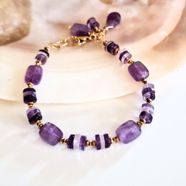 Bransoletka z ametystów