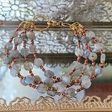 Bransoletka z labradorytów 