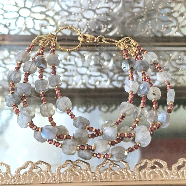 Bransoletka z labradorytów – Tajemniczy Blask